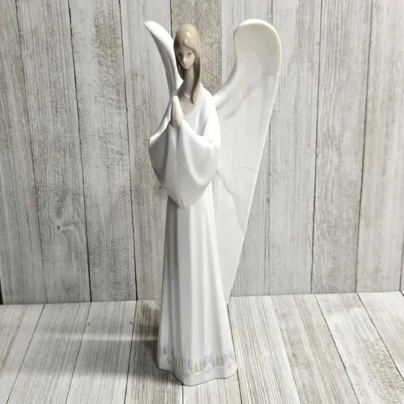 Lladro NAO An Angel's Prayer Porcelain Figurine Large Vintage Christmas - Picture 2 of 12